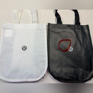 Lululemon Small reusable shopping bags totes NEW